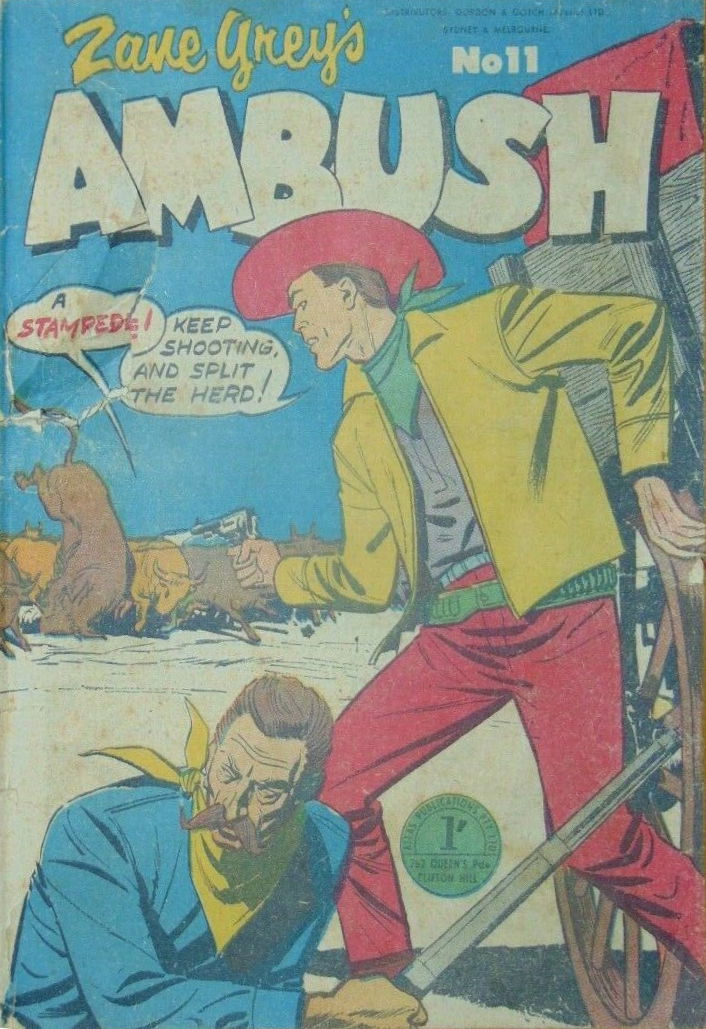 Zane Grey's (Atlas, 1955 series) #11 — Ambush ([October 1955?])