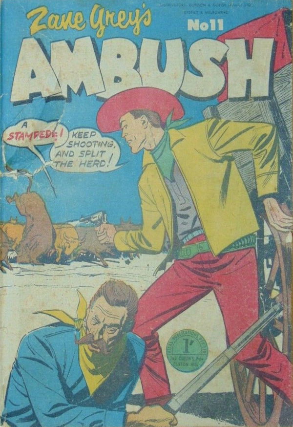 Zane Grey's (Atlas, 1955 series) #11 ([October 1955?]) —Ambush