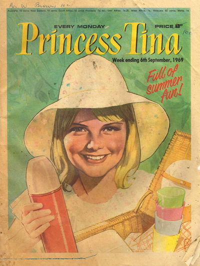 Princess Tina (Fleetway, 1968? series)  6 September 1969