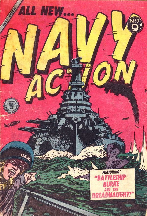 Navy Action (Horwitz, 1954 series) #7 ([June 1955?])