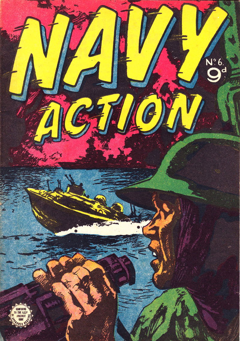 Navy Action (Transport, 1955 series) #6 ([June 1955])