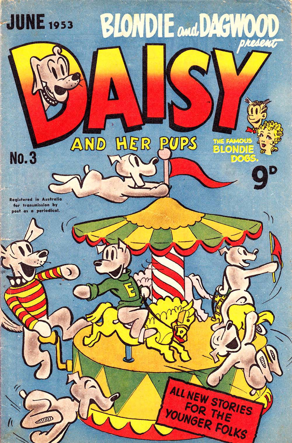 Ausreprints Series Gallery Daisy And Her Pups Associated Newspapers Ltd 1957 Series 0225