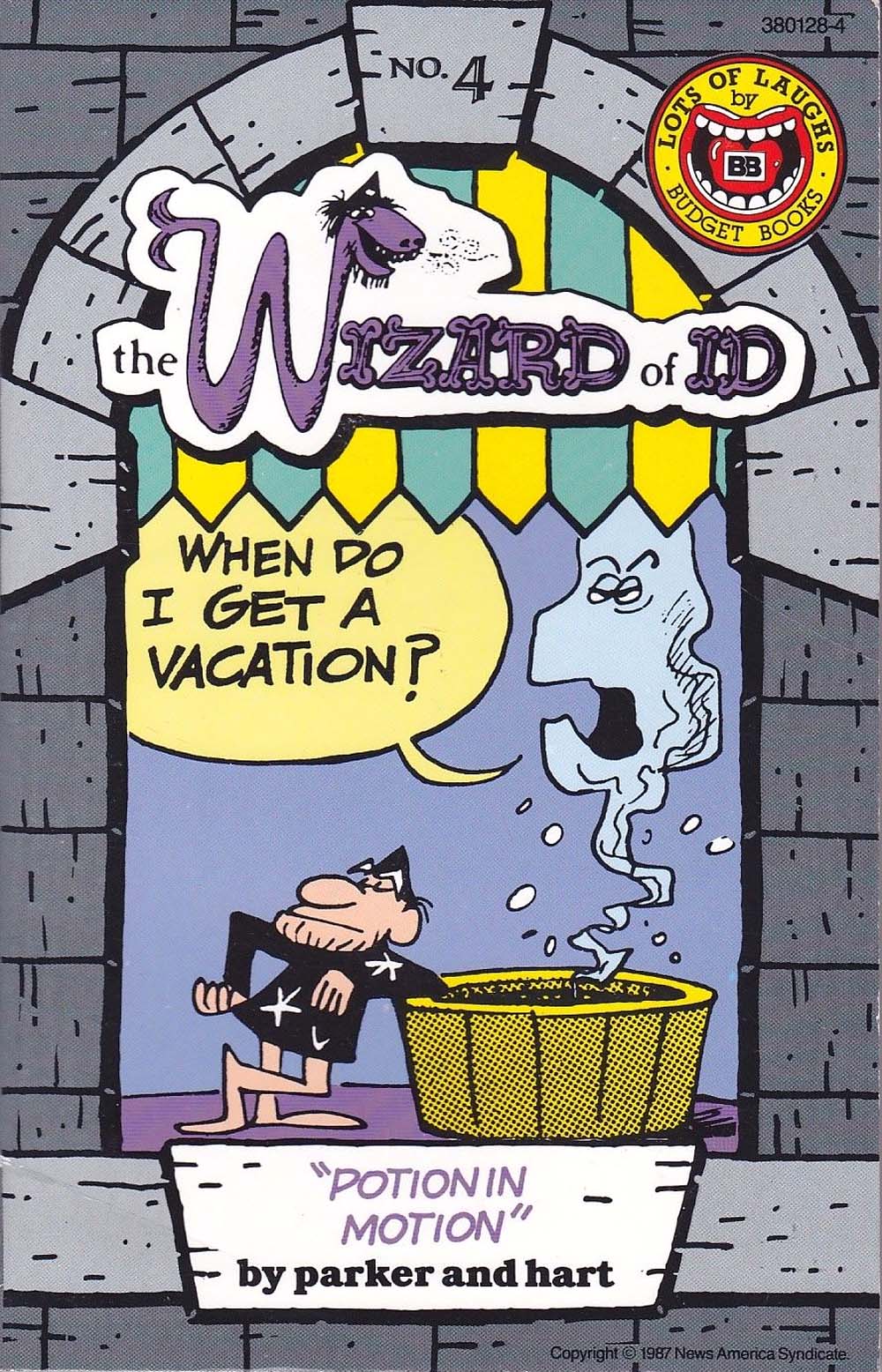 The Wizard of Id (Budget Books, 1987 series) #4 [390128-4] (1987) — Potion in Motion (1987)