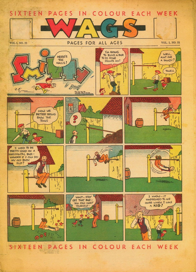 Wags Pages for All Ages (Joshua B. Powers, 1936 series) v1#21 ([26 January 1937])