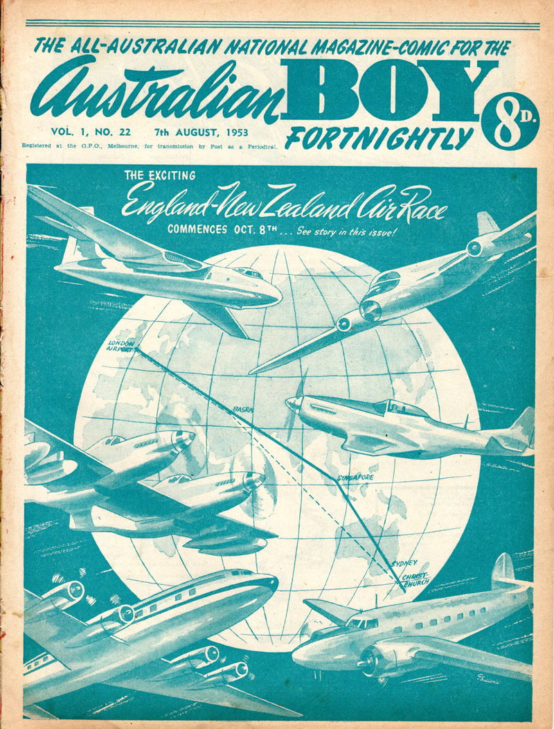 The Australian Boy Fortnightly (Standard Newspapers, 1953 series) v1#22 (10 August 1953)