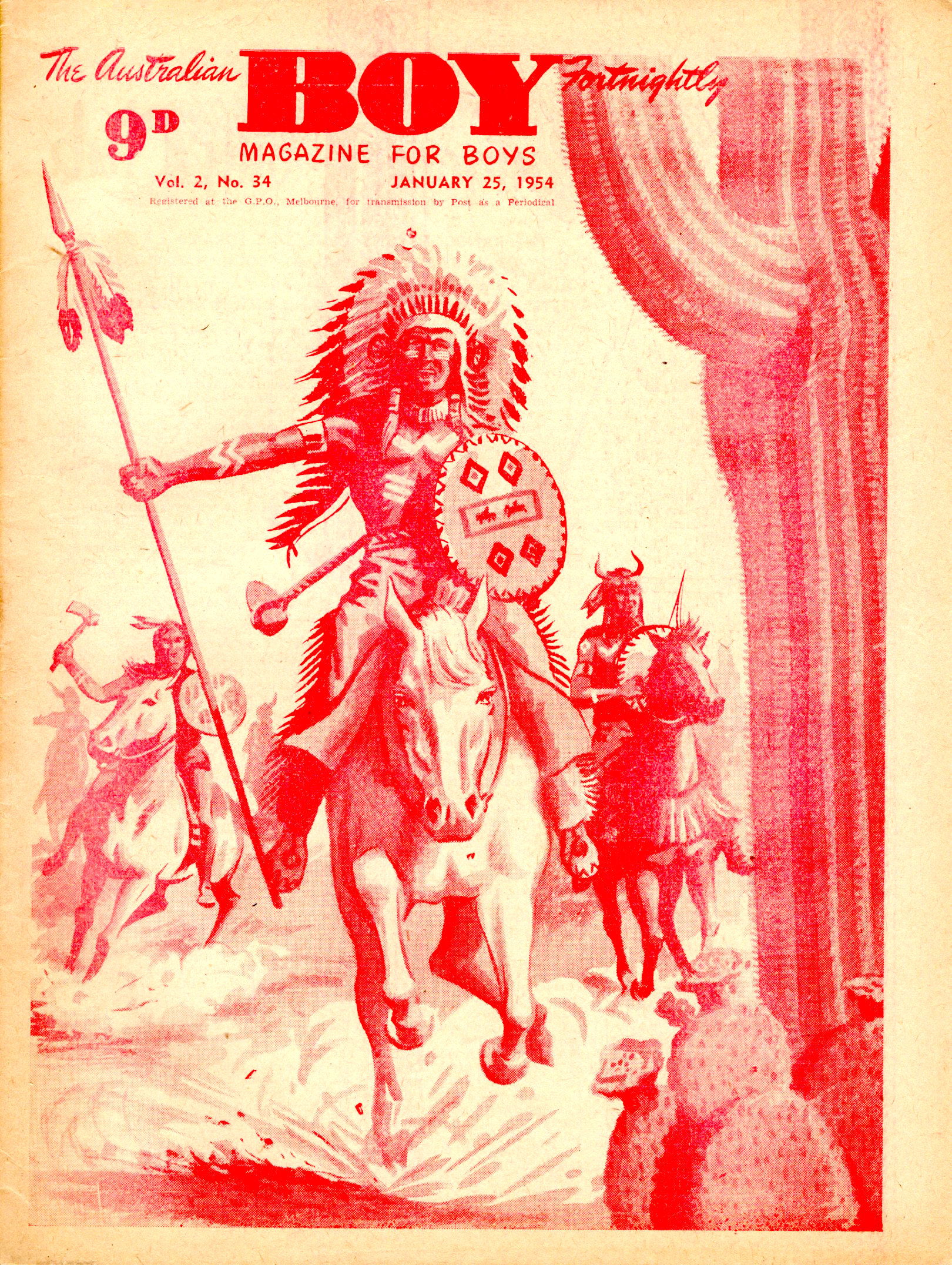 The Australian Boy Fortnightly (Standard Newspapers, 1953 series) v2#34 (25 January 1954)