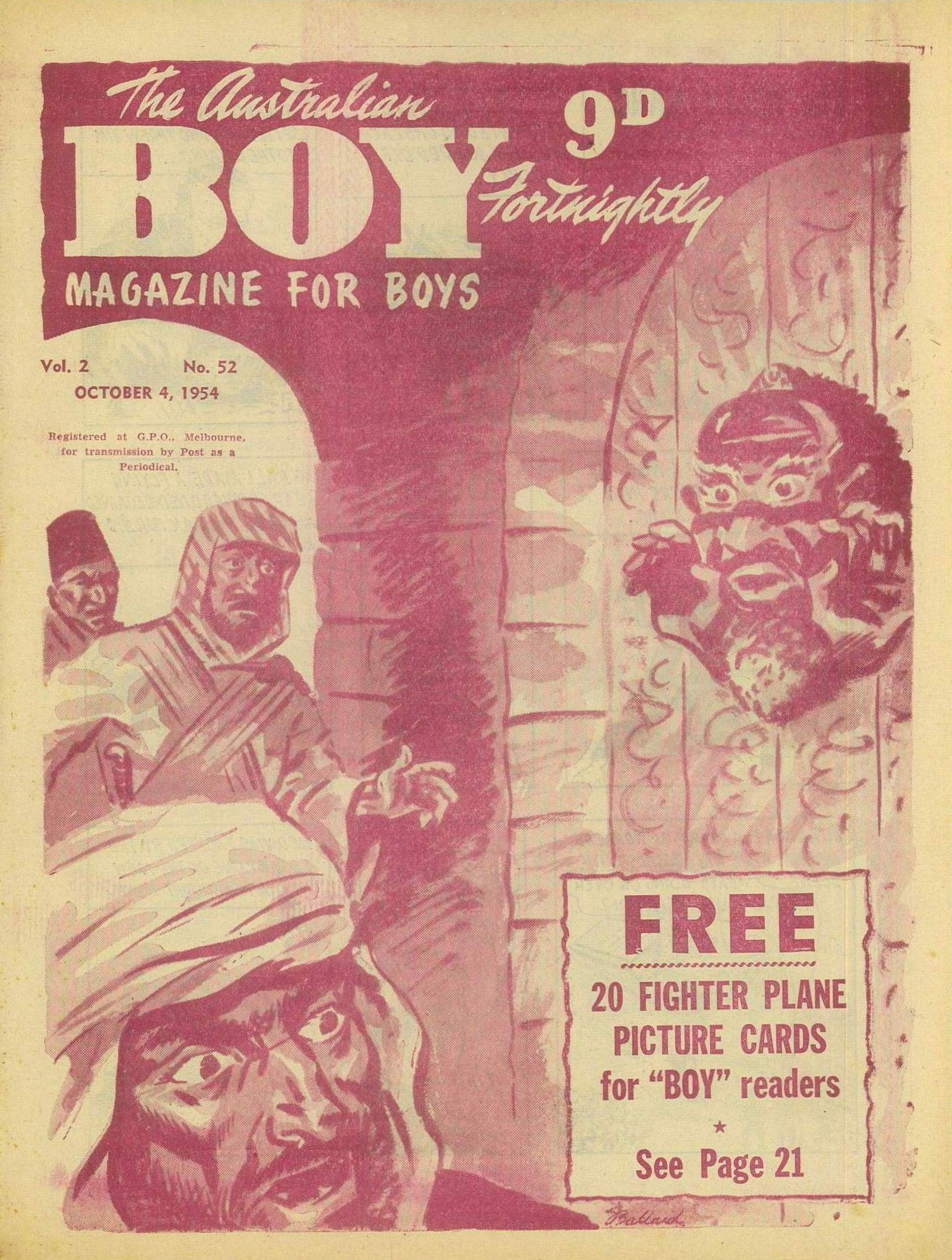The Australian Boy Fortnightly (Standard Newspapers, 1953 series) v2#52 (4 October 1954)