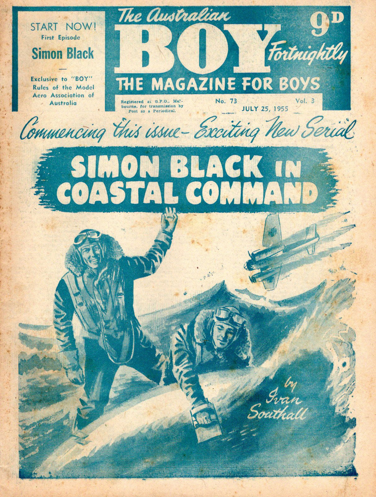 The Australian Boy Fortnightly (Standard Newspapers, 1953 series) v3#73 (25 July 1955)