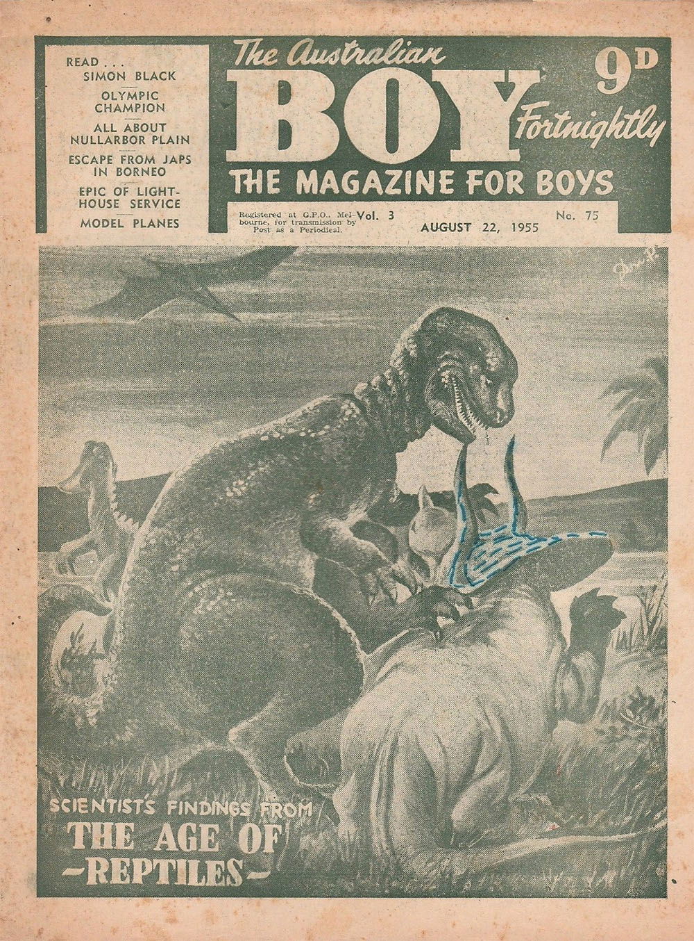 The Australian Boy Fortnightly (Standard Newspapers, 1953 series) v3#75 (22 August 1955)