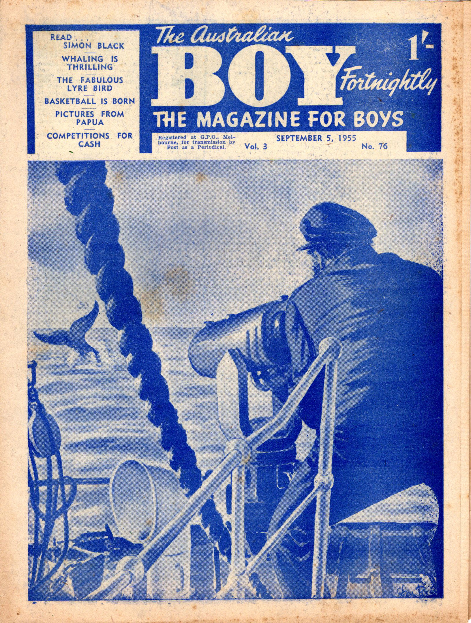 The Australian Boy Fortnightly (Standard Newspapers, 1953 series) v3#76 (5 September 1955)