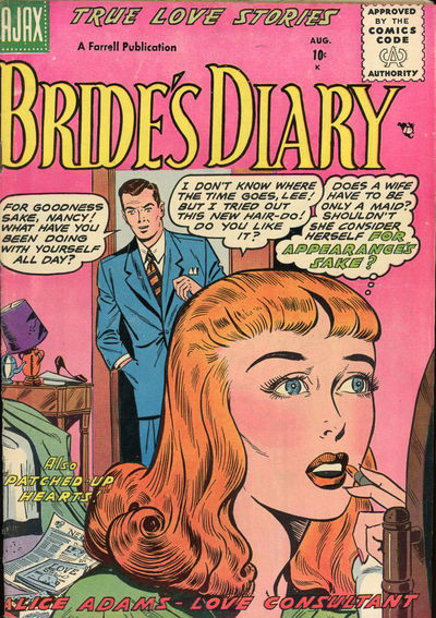Bride's Diary (Farrell, 1955? series) #10 (August 1956)