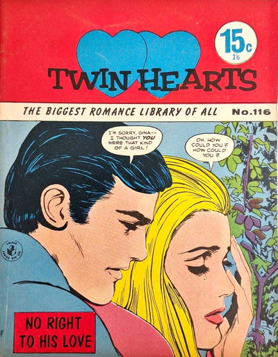 Twin Hearts (Colour Comics, 1958 series) #116 [December 1967?]