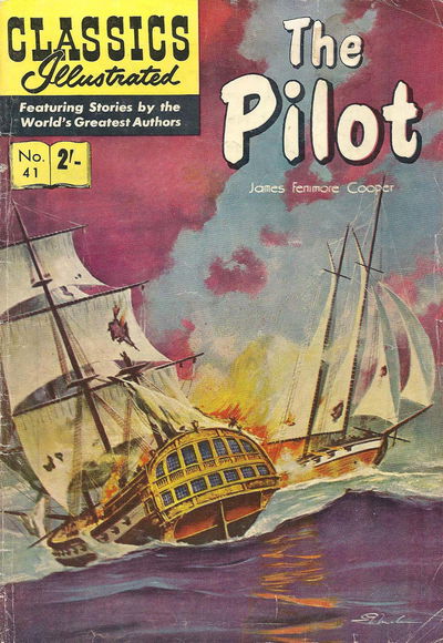 Classics Illustrated (Strato, 1954 series) #41 — The Pilot [1958?]