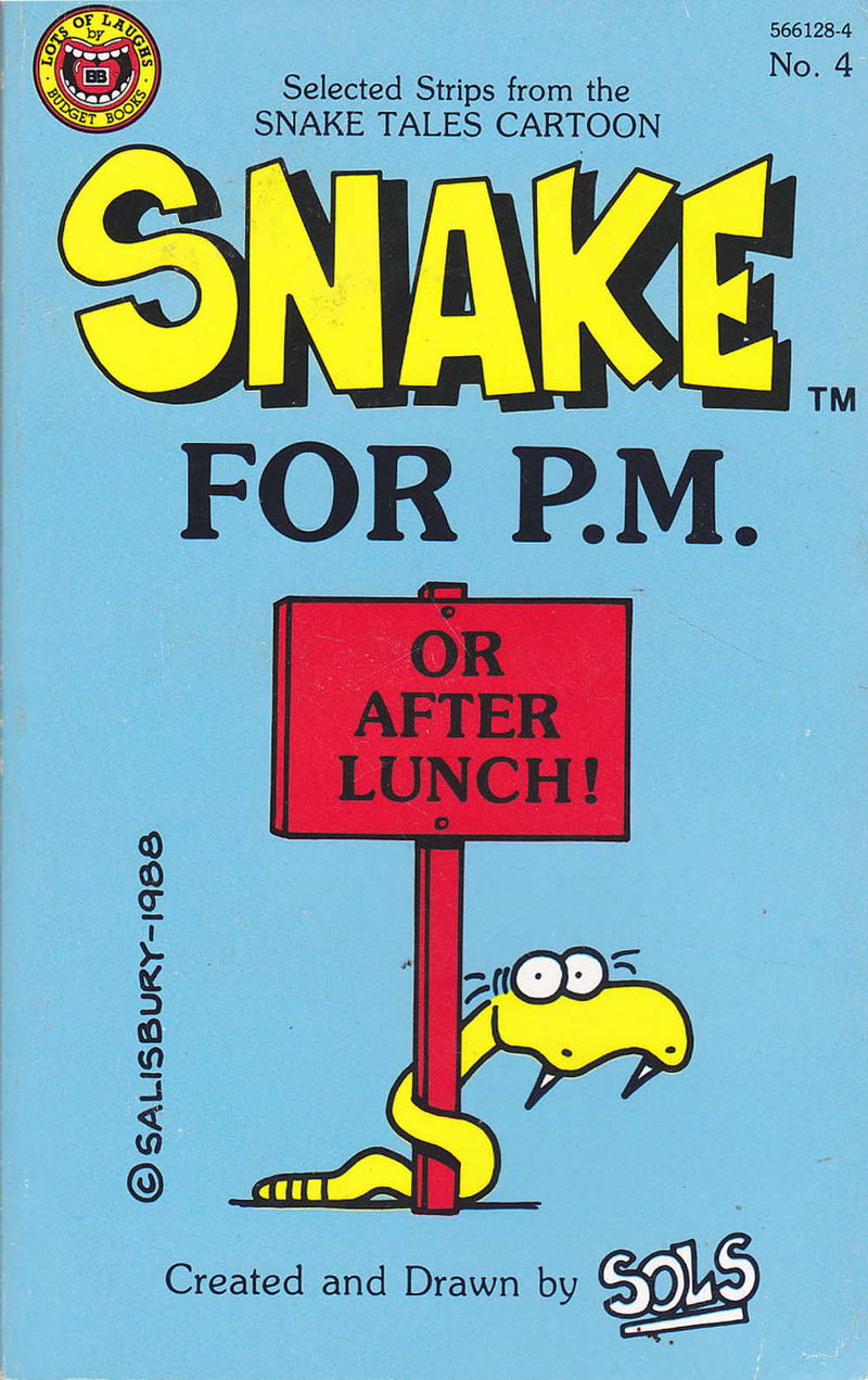 Snake (Budget Books, 1987? series) #4 [566128-4] (1988) — Snake for P.M. or After Lunch (1988)