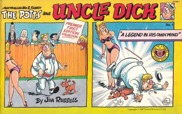 The Potts and Uncle Dick (Budget Books, 1987? series) #1 [411080-1] (1987) (1987) —A Legend in His Own Mind