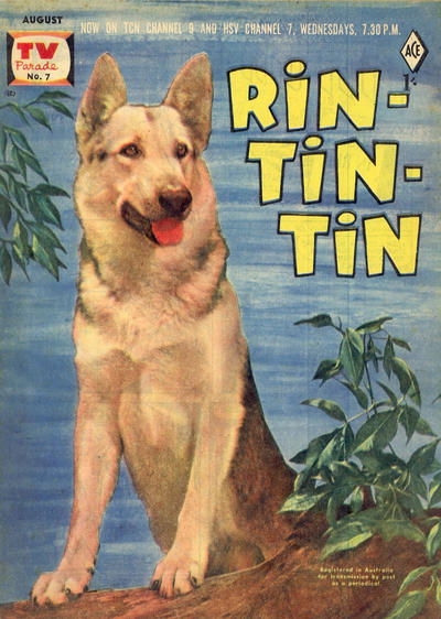 TV Parade (Junior Readers, 1957 series) #7 — Rin-Tin-Tin (August 1957)