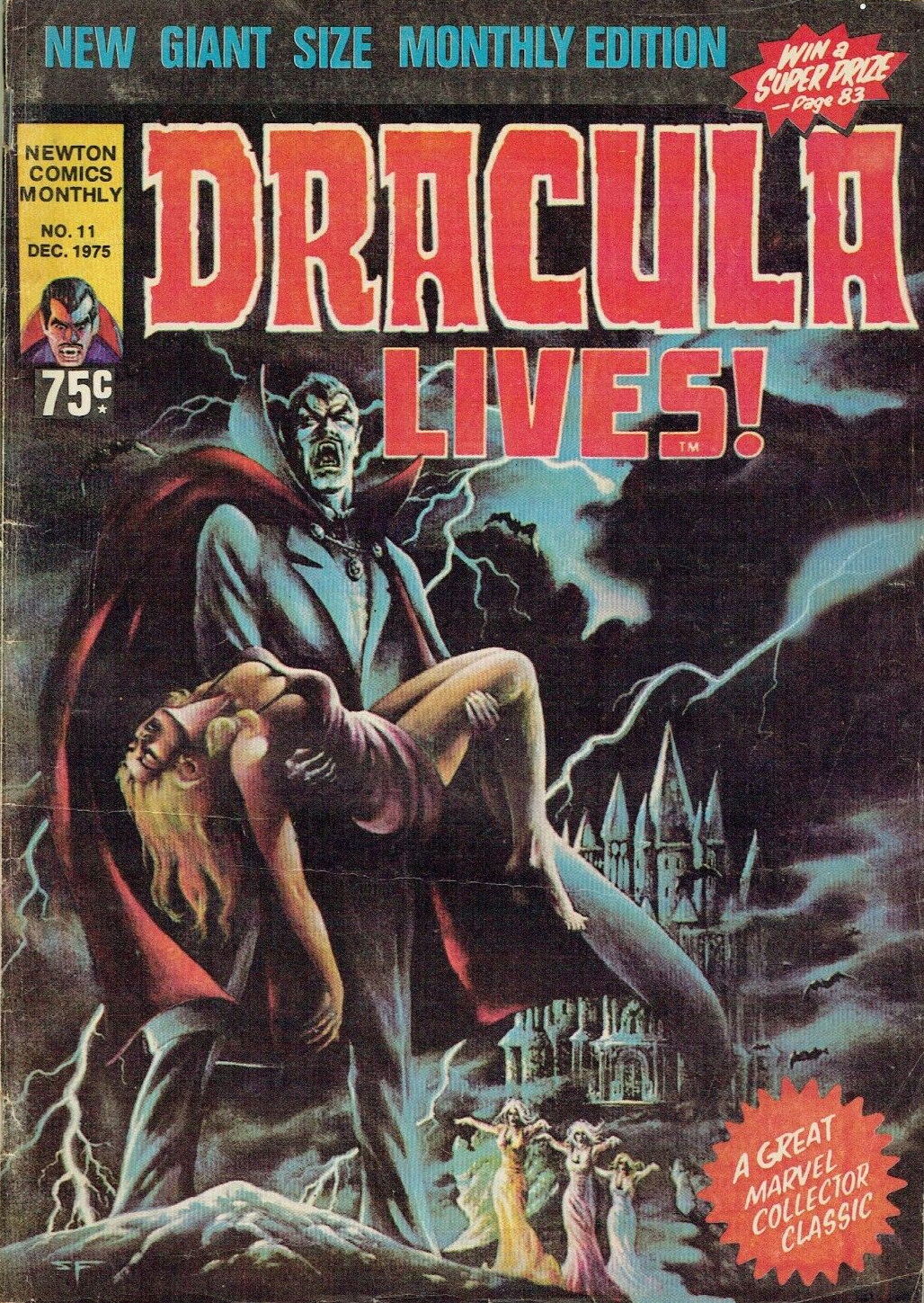Tales of Horror Dracula (Newton, 1975 series) #11 — Dracula Lives! (December 1975)