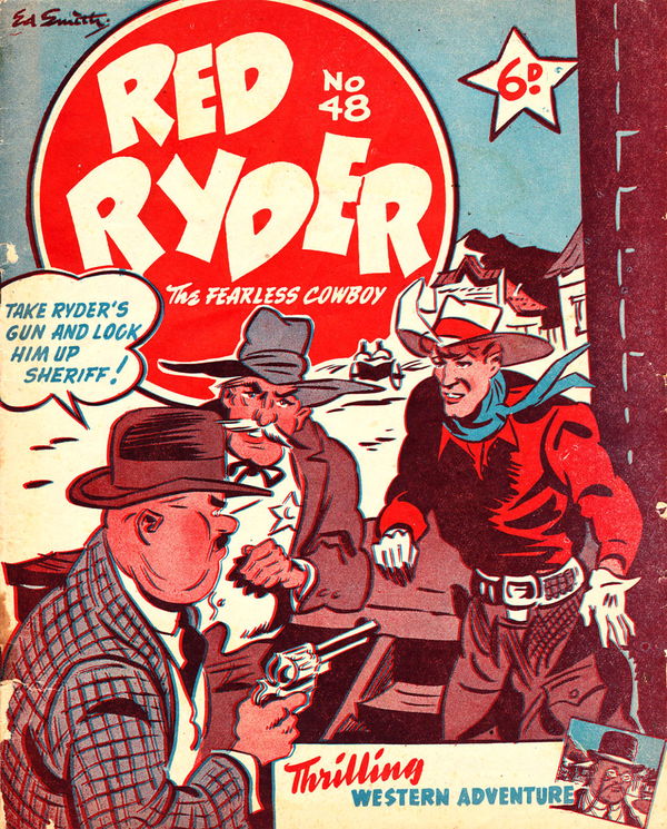 Red Ryder the Fearless Cowboy (Fitchett, 1941? series) #48 ([April 1945?]) —The Adventures of Red Ryder