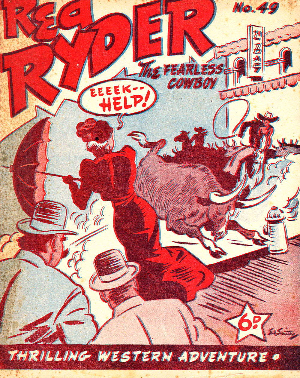 Red Ryder the Fearless Cowboy (Fitchett, 1941? series) #49 — The Adventures of Red Ryder ([May 1945?])