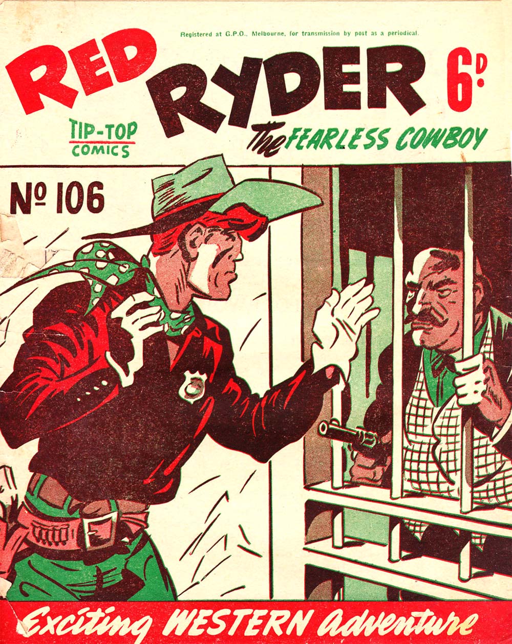 Red Ryder the Fearless Cowboy (Southdown Press, 1945 series) #106 — Adventures of Red Ryder ([February 1950?])