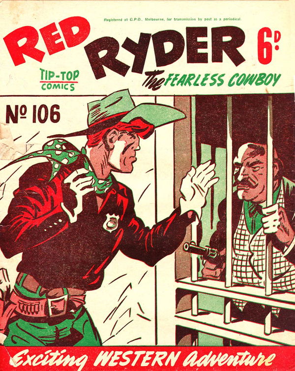 Red Ryder the Fearless Cowboy (Southdown Press, 1945 series) #106 ([February 1950?]) —Adventures of Red Ryder