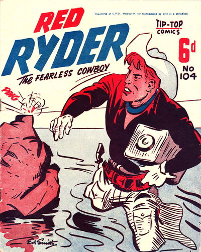 Red Ryder the Fearless Cowboy (Southdown Press, 1945 series) #104 — Adventures of Red Ryder [December 1949?]