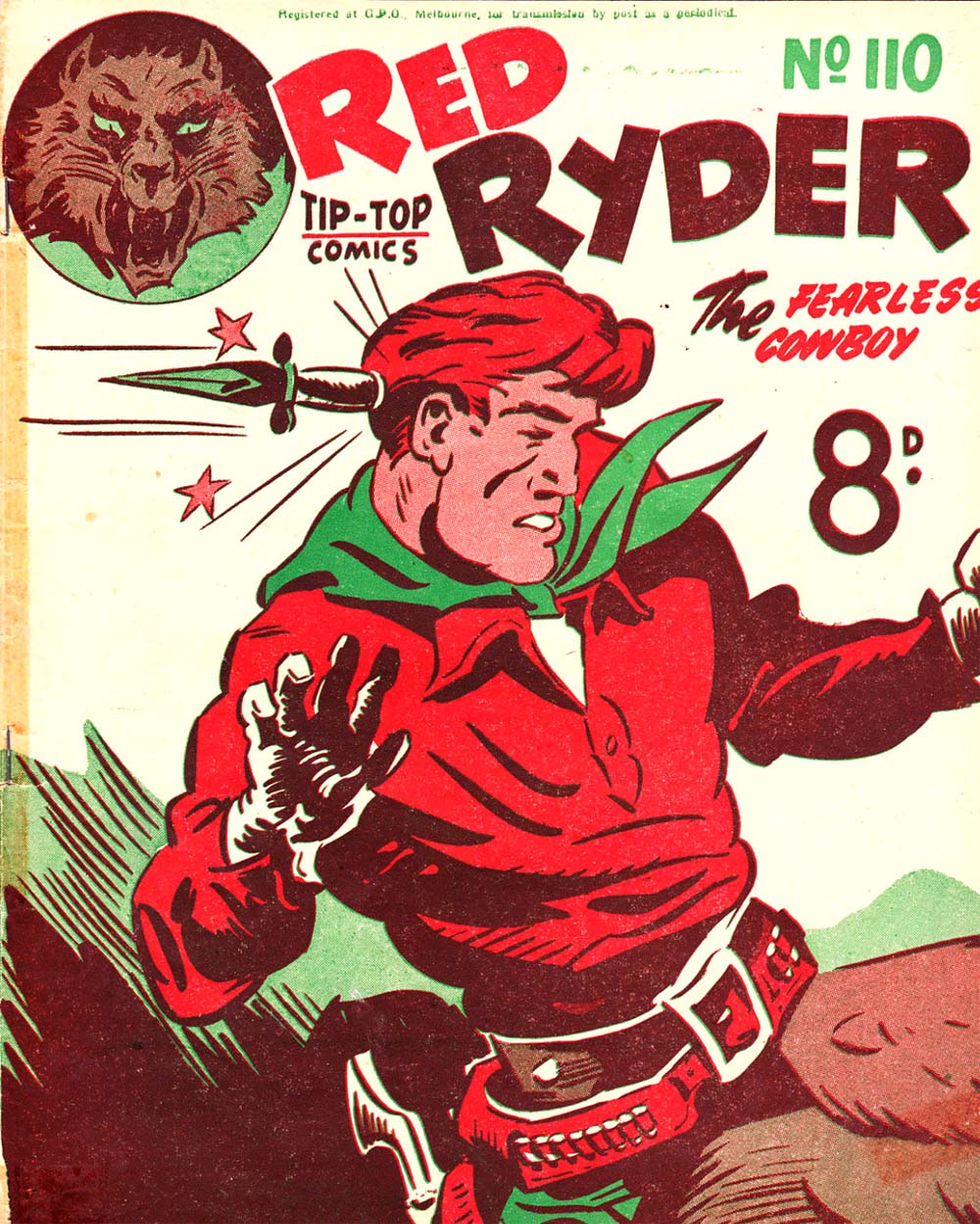 Red Ryder the Fearless Cowboy (Southdown Press, 1945 series) #110 — Adventures of Red Ryder ([June 1950?])