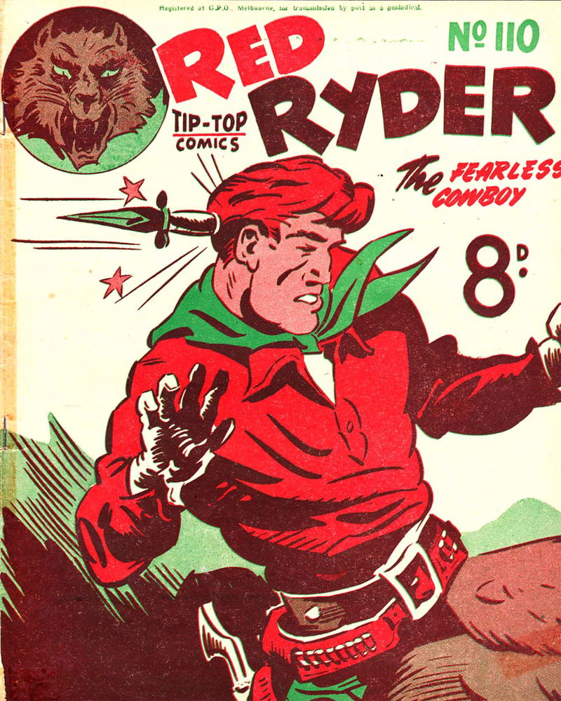 Red Ryder the Fearless Cowboy (Southdown Press, 1945 series) #110 — Adventures of Red Ryder ([June 1950?])