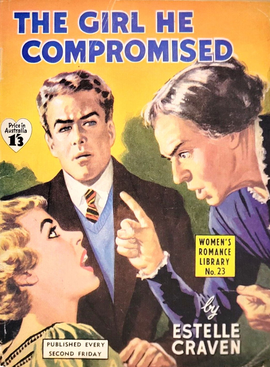Women's Romance Library (Frew, 1955? series) #23 — The Girl He Compromised ([March 1957?])