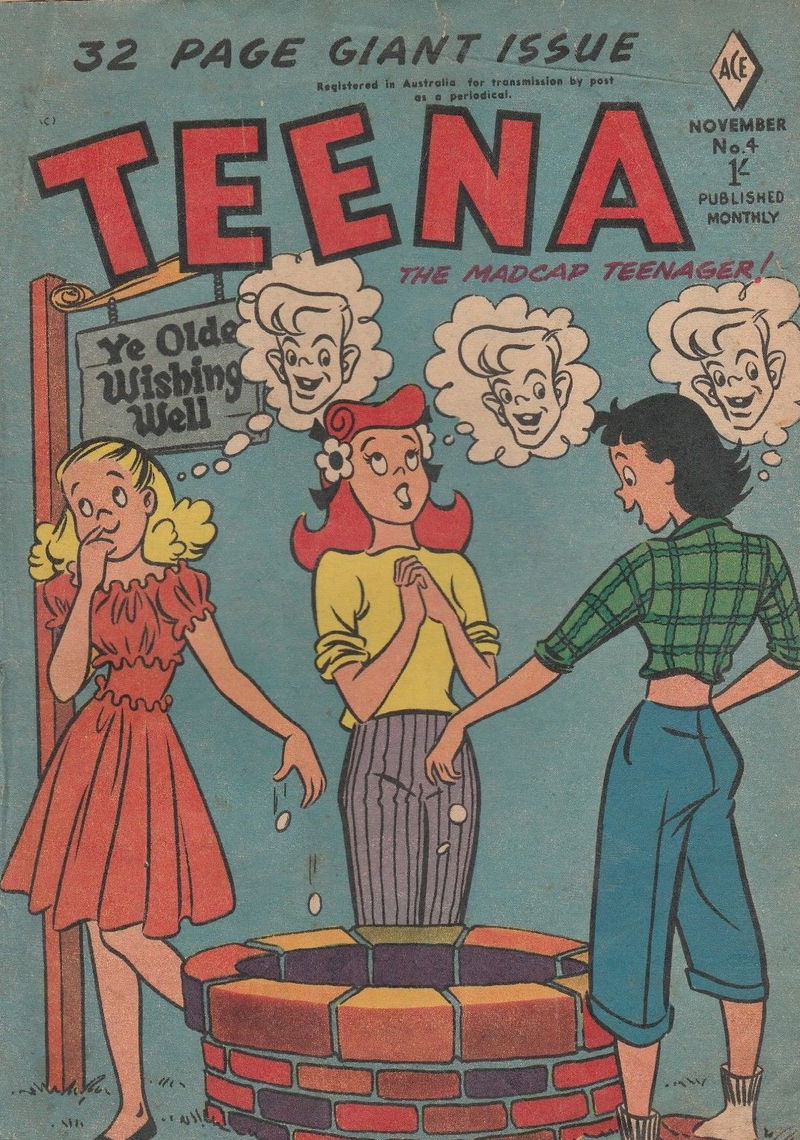 Teena The Madcap Teenager! (Junior Readers, 1956 series) #4 (November 1956)