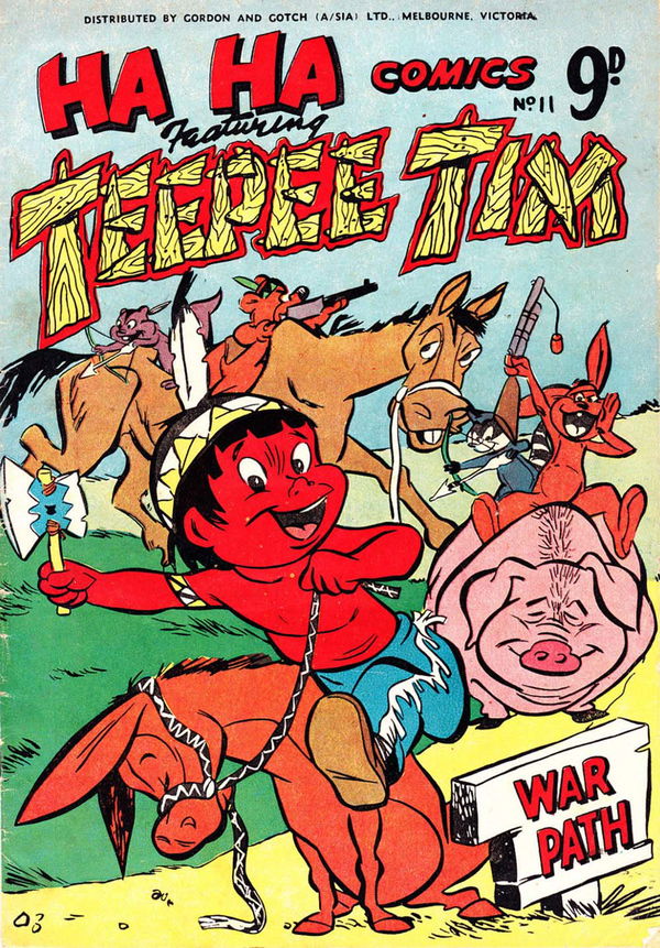 Ha Ha Comics (Action Comics, 1954 series) #11 (1955) —Featuring Teepee Tim