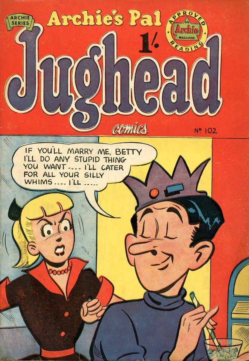 Archie's Pal Jughead Comics (Archie, 1954? series) #102 ([July 1958?])