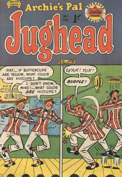 Archie's Pal Jughead Comics (Archie, 1955? series) #112 May 1959