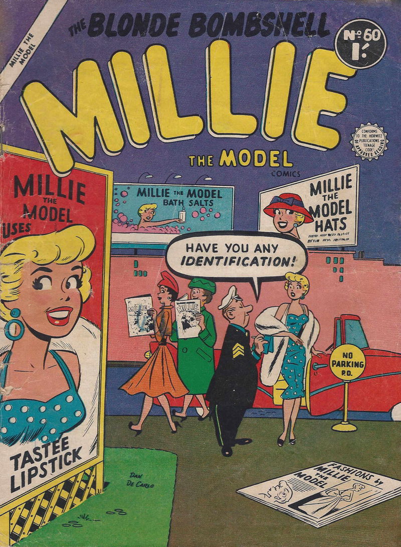 Millie the Model (Transport, 1955? series) #60 ([February 1958?])