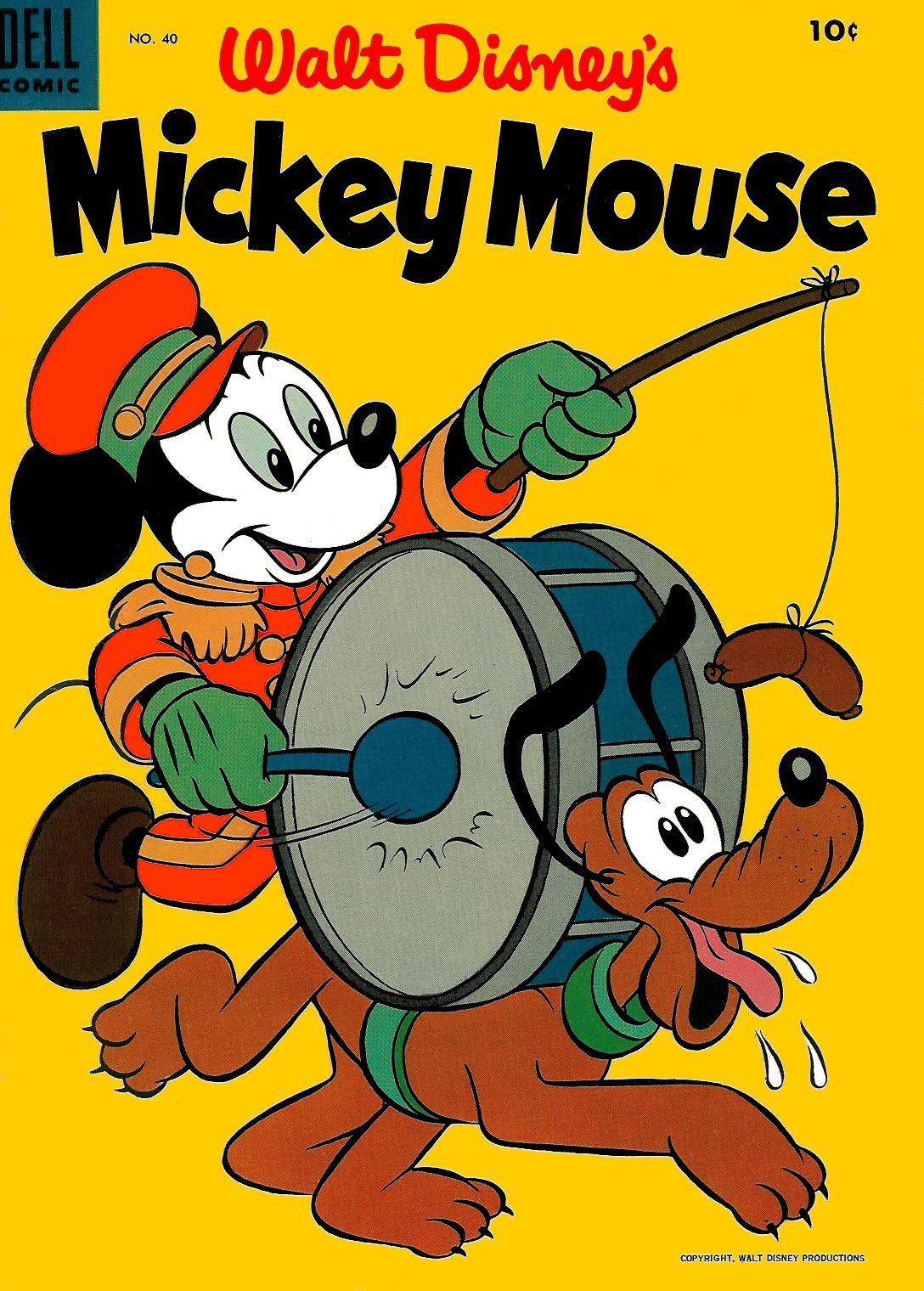 Walt Disney's Mickey Mouse (Dell, 1952 series) #40 (February-March 1955)