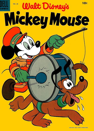 Walt Disney's Mickey Mouse (Dell, 1952 series) #40 February-March 1955