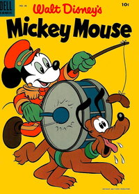 Walt Disney's Mickey Mouse (Dell, 1952 series)  #40 (February-March 1955) — Drum Player