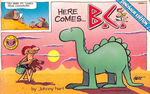 Here Comcs… B.C. (Budget Books, 1987 series) #1 [412080-1] (1987) ([1987]) —Dinosaur Edition