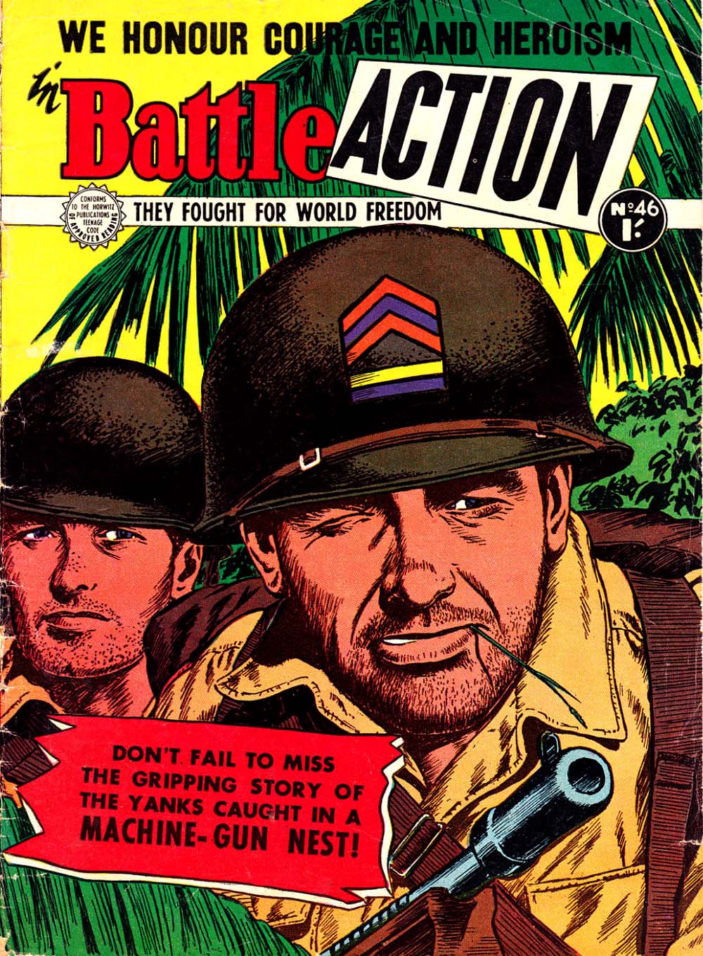 Battle Action (Horwitz, 1954 series) #46 ([May 1958?])