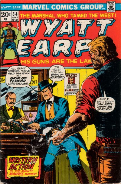 Wyatt Earp (Marvel, 1972 series) #34 (June 1973)