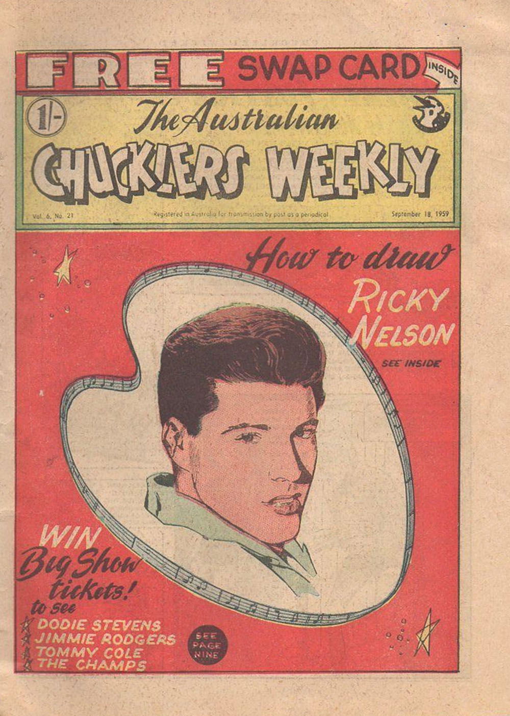 The Australian Chucklers Weekly (Chucklers, 1959 series) v6#21 (18 September 1959)