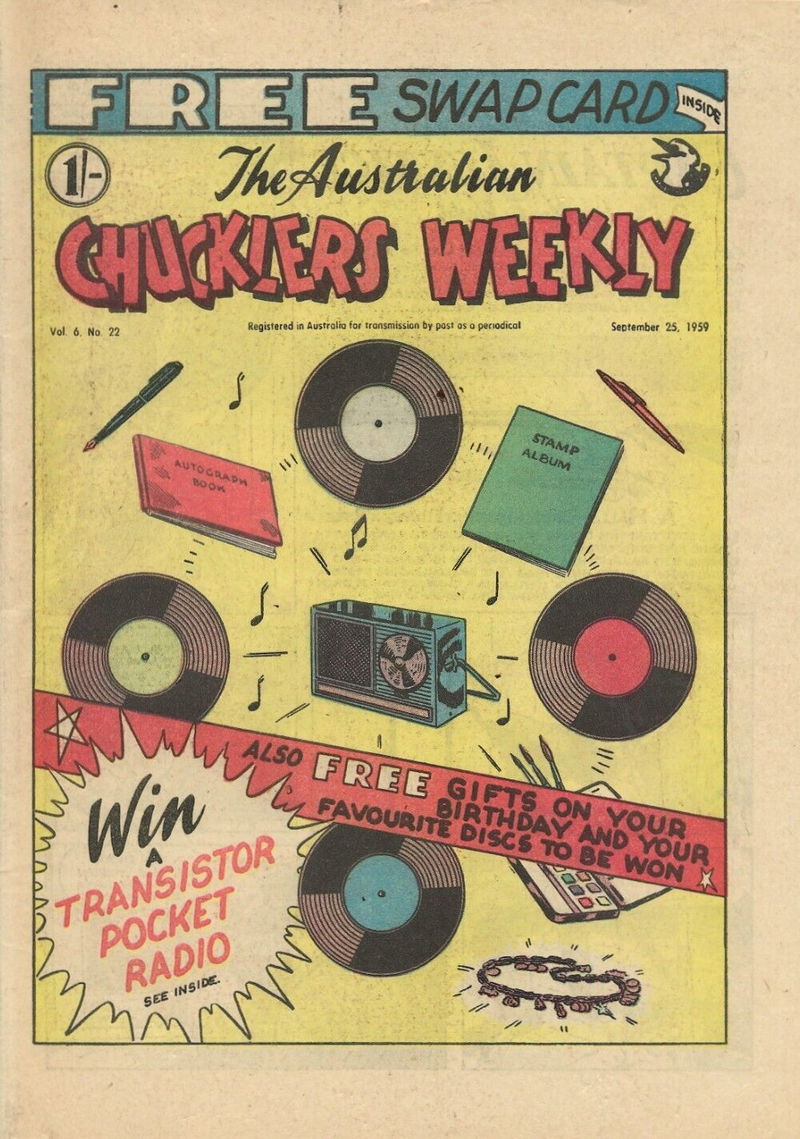 The Australian Chucklers Weekly (Chucklers, 1959 series) v6#22 (25 September 1959)