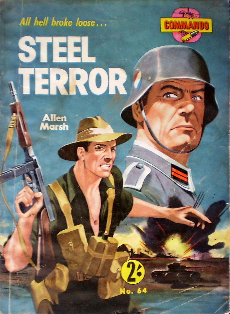 Commando (Cleveland, 1954? series) #64 — Steel Terror ([1960?])