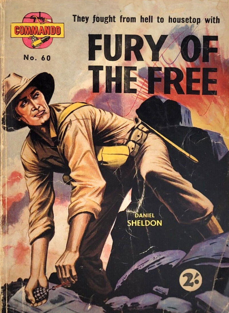 Commando (Cleveland, 1954? series) #60 — Fury of the Free ([1960?])