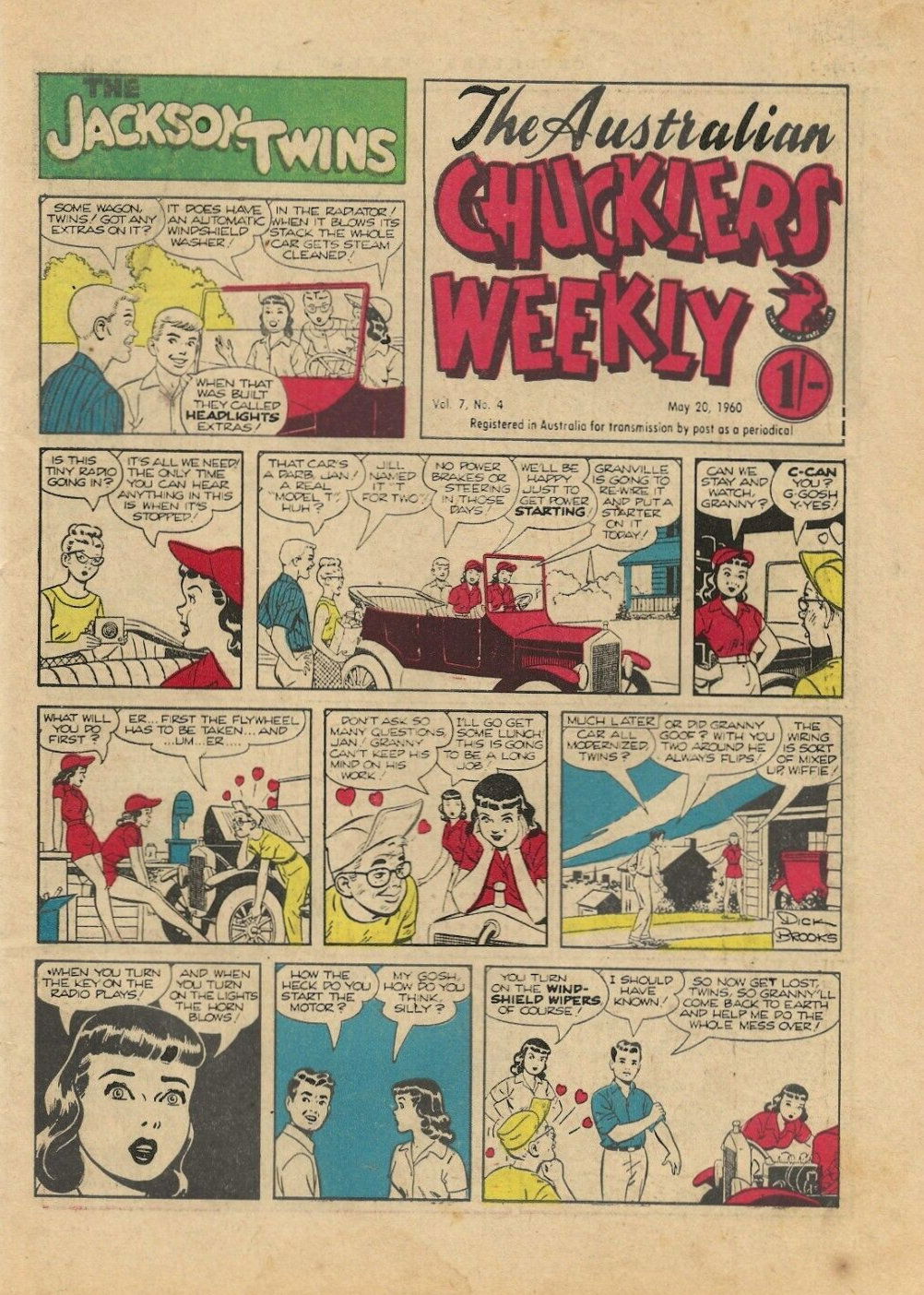The Australian Chucklers Weekly (Chucklers, 1959 series) v7#4 (20 May 1960)