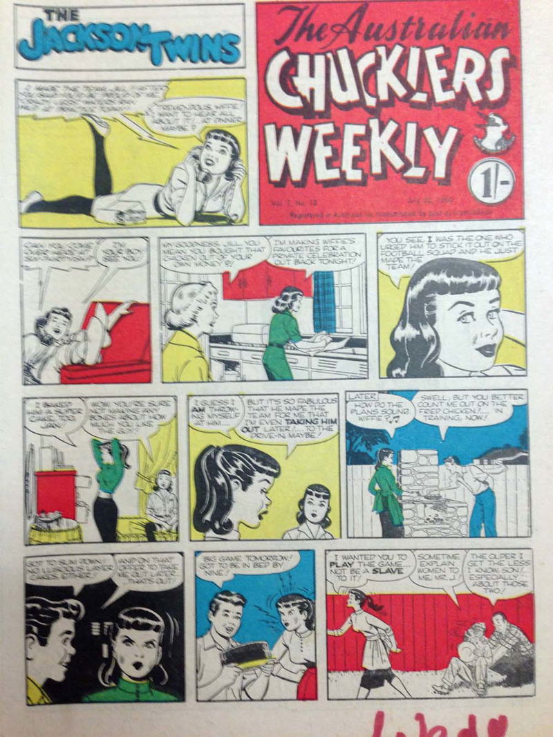 The Australian Chucklers Weekly (Chucklers, 1959 series) v7#13 (22 July 1960)