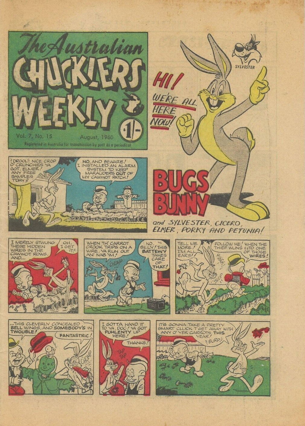 The Australian Chucklers Weekly (Chucklers, 1959 series) v7#15 (5 August 1960)