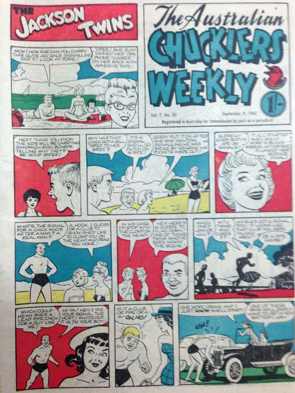 The Australian Chucklers Weekly (Chucklers, 1959 series) v7#20 (9 September 1960)