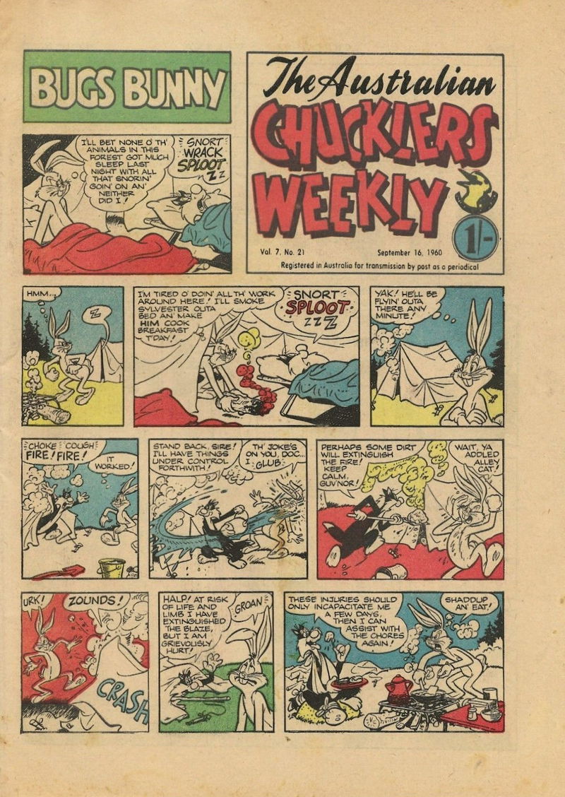The Australian Chucklers Weekly (Chucklers, 1959 series) v7#21 (16 September 1960)