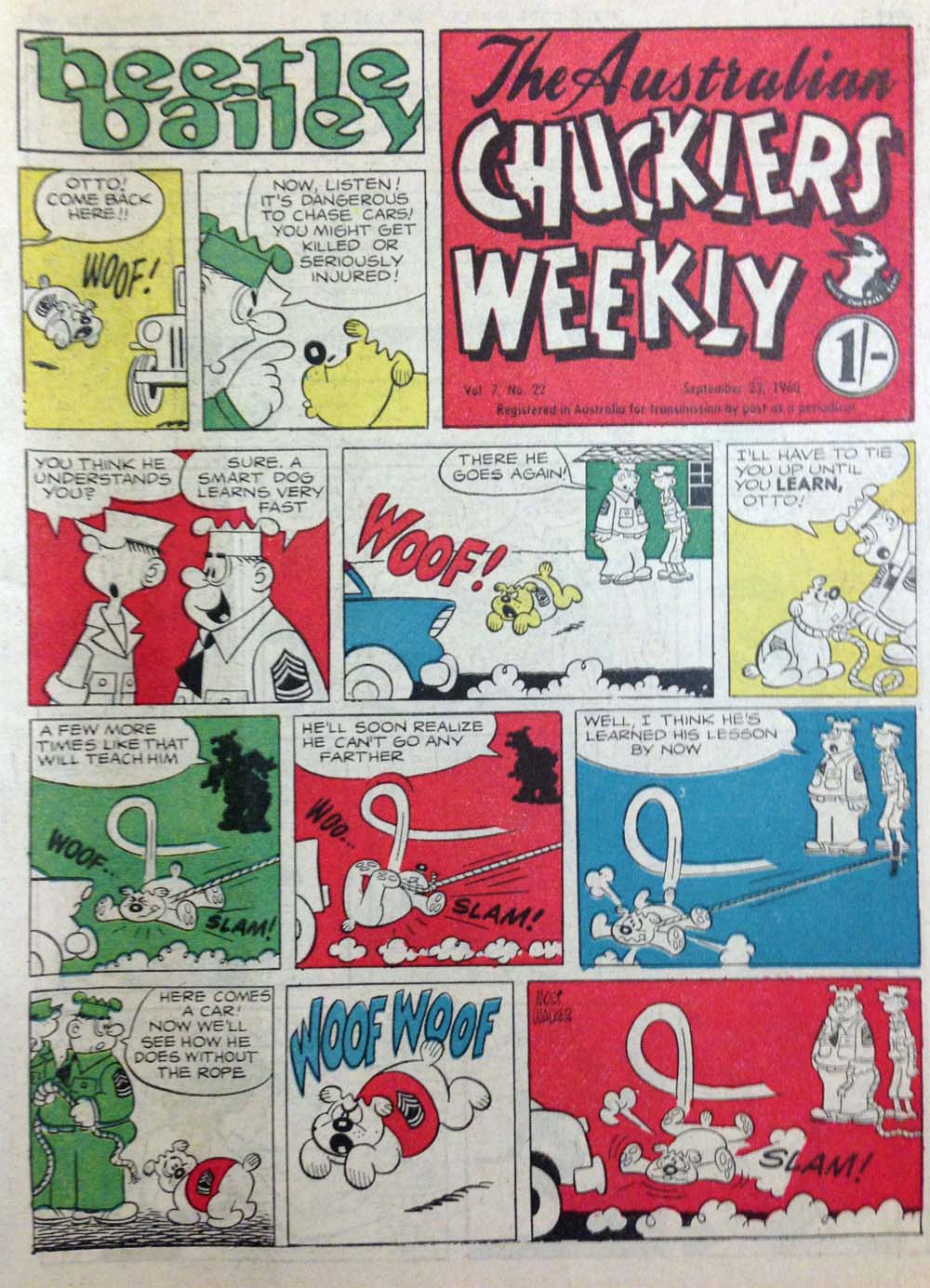 The Australian Chucklers Weekly (Chucklers, 1959 series) v7#22 (23 September 1960)